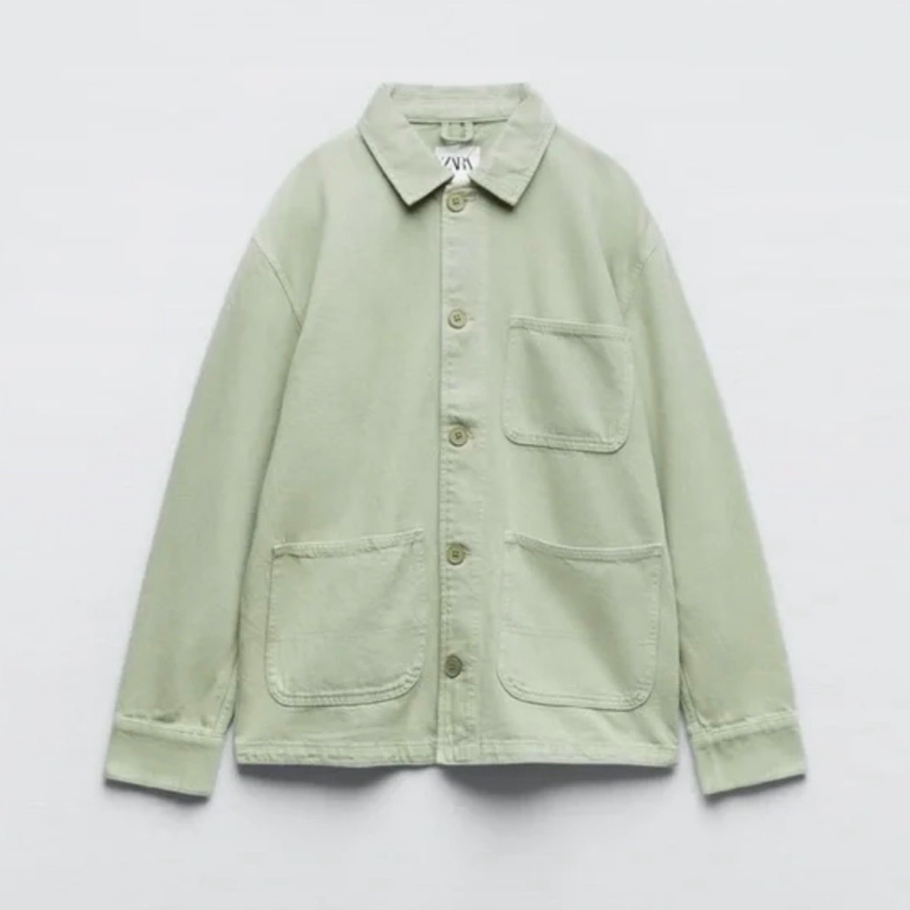 Zara Women’s Sage Green Shirt Jacket XS